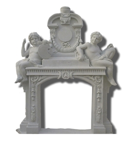 White Marble Fireplace Surrounds