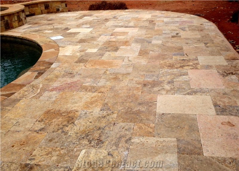 Scabas Travertine French Pattern Paver