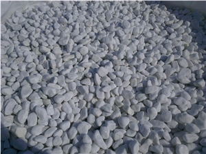 Pebble Stone,River Stone, Snow White Marble Pebble Stone
