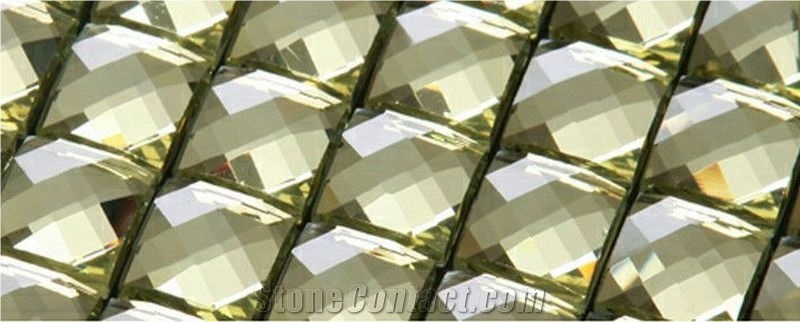 Thirteen Facets Diamond Glass Mosaic,Mosaic in Glass