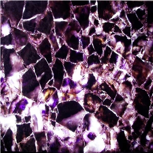 Amethyst Gem Stone Slab