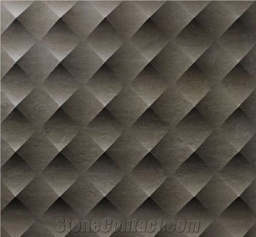3d Decor Gemma Stone Wall Art Panels, Black Basalt Wall