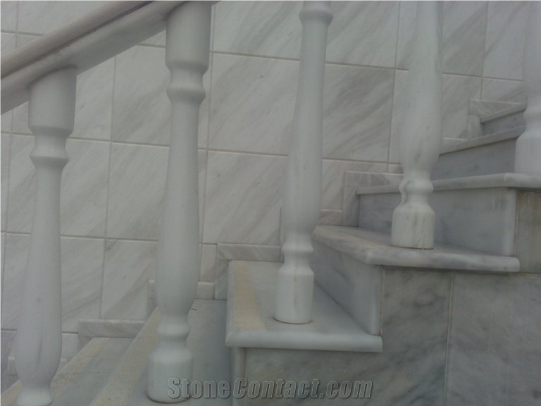 Nero Kavala Marble Columns/Balustrade, Greece Grey Marble