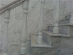 Nero Kavala Marble Columns/Balustrade, Greece Grey Marble