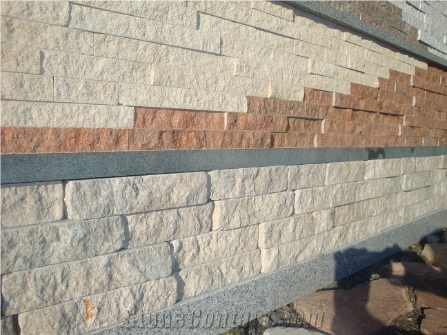 Cultural Stone Tiles, Romanit Pink Sandstone Cultured Stone, Pink Sandstone Stacked Stone Veneer