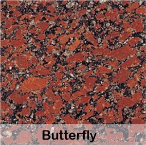 Red Butterfly Slabs & Tiles, Red Granite Red Butterfly Slabs & Tiles, Red Granite