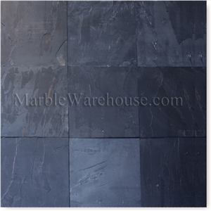 Black Rustic Cleft Slate Tile, India Black Slate