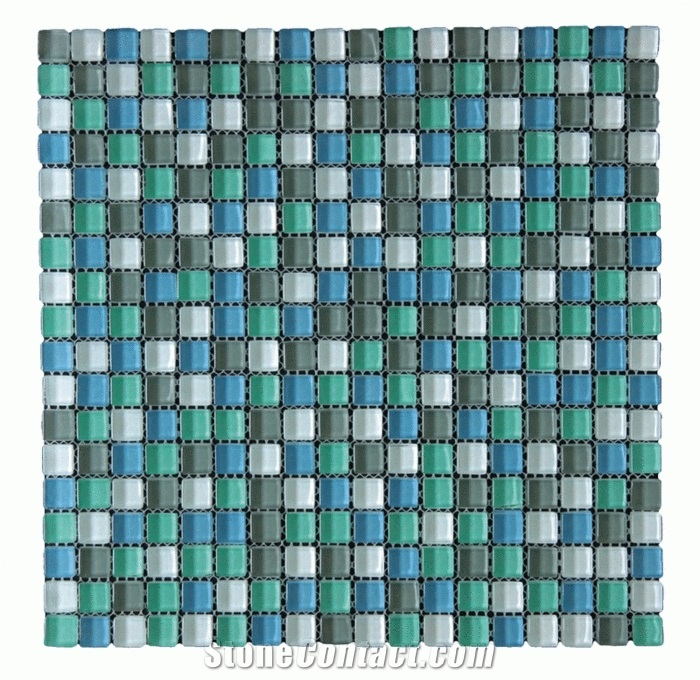 Blend Spring Mirage Glass Mosaic Tile