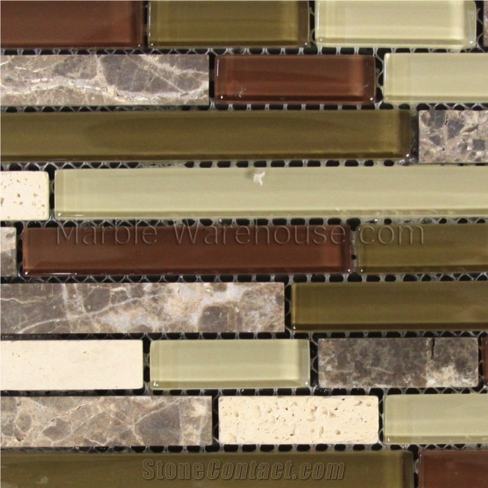 Glass and Stone Mixed Mosaic #16