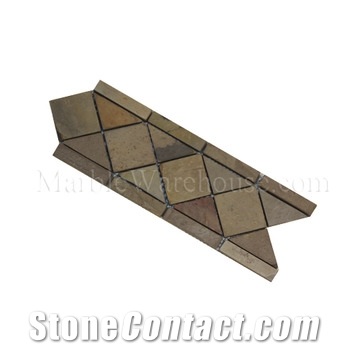 Indian Autumn Slate Border