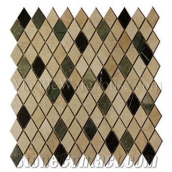 Mix Travertine & Marble Mosaic