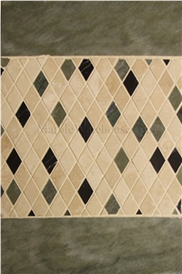 Mix Travertine & Marble Mosaic