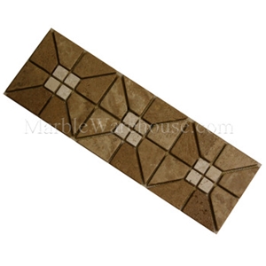 Mix Travertine Mosaic Border Alpaca Travertine A2