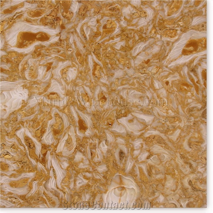 Shells Reef Gold Limestone Tile, Syria Yellow Limestone
