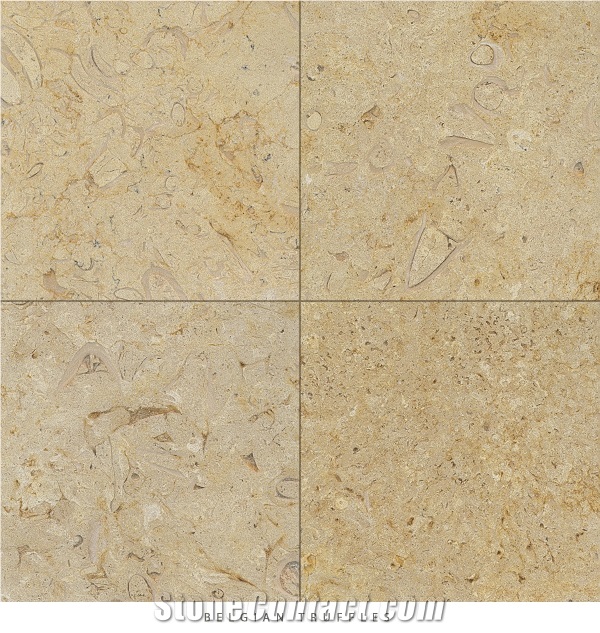Belgian Truffles Limestone Honed - Brushed Tiles