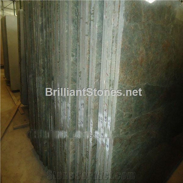 China Sea Wave Green,Multicolor Green Granite Slabs & Tiles