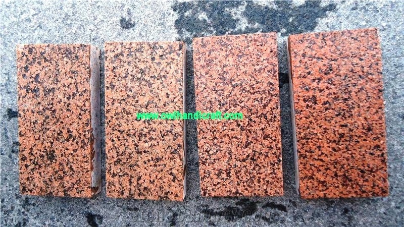 Indian New Red Granite, Ruby Red Granite, Owl Red Granite, Indian New Ruby Red Granite Pavers