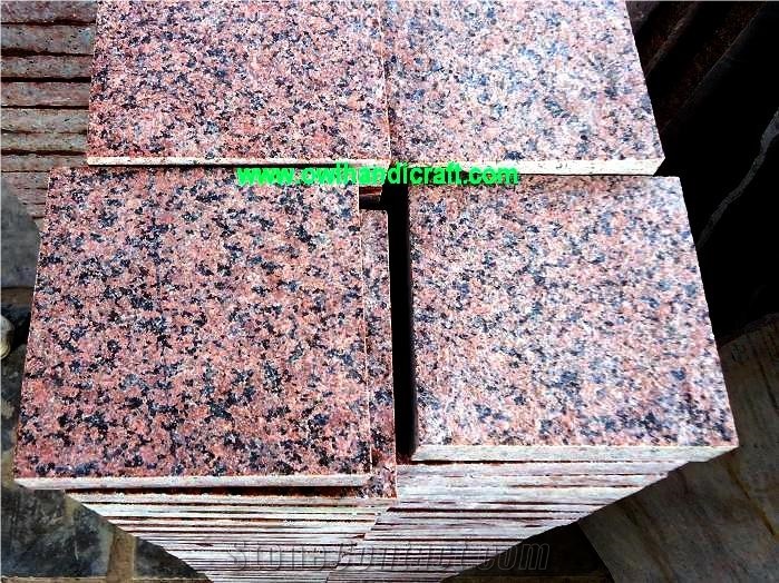 Indian New Red Granite, Ruby Red Granite, Owl Red Granite, Indian New Ruby Red Granite Pavers