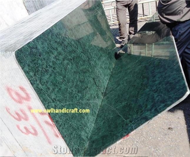 Owl Verde Green Medium, Green Marble,Verde Green Marble , Owl Green Marble , Green Marble Slabs & Tiles