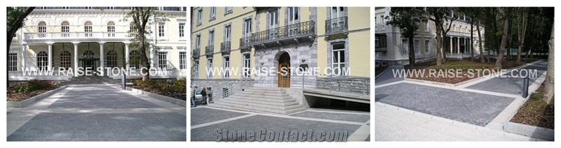 Grey & Black Granite Floor Tiles