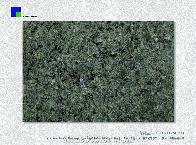 Green Diamond Slabs & Tiles, China Green Granite