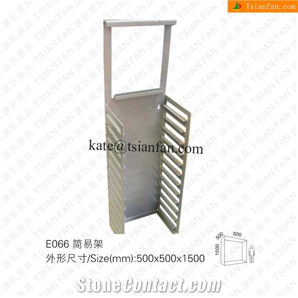 E066 Wall Mounted Stone Tiles Display Rack