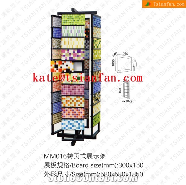 Mm016 Rotating Display Racks 2 Inch Mosaic Tile