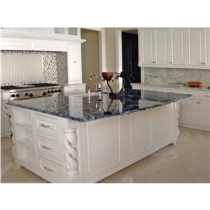 Blue Agate Semiprecious Stone Countertop