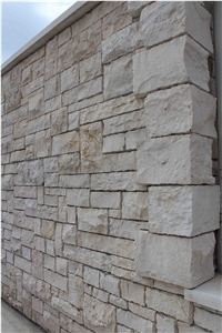 Vratza Beige Limestone Masonry, Building, Waling