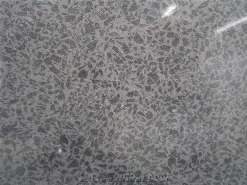 Chinese Black Quartz Stone Slabs