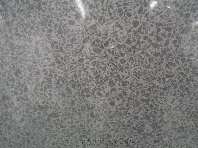 Chinese Black Quartz Stone Slabs