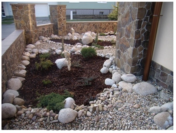 Andesite-A2 Reddish Brown Flagstone Wall, Floor, Slovakia Red Andesite Flagstone Wall