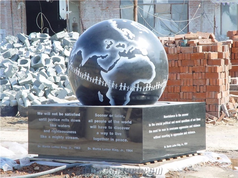 Rolling Sphere Water Fountain