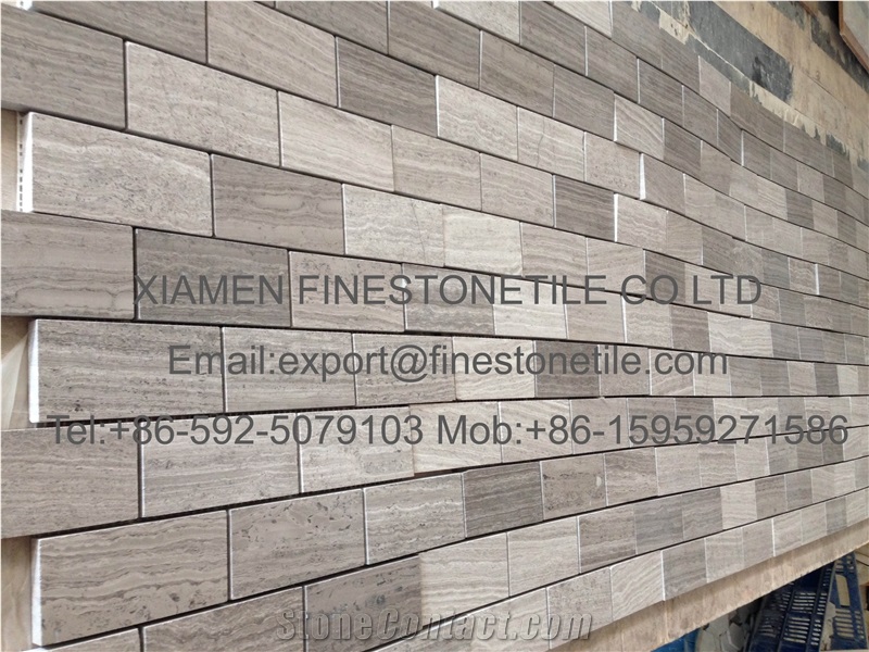 Grey Wooden Grainy Marble, Wood Vein Marble, Slab, Tile, Mosaic