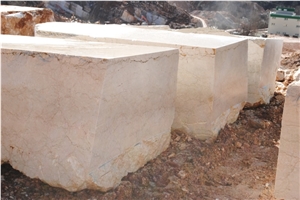Botticino Semiclassico Marble Block, Beige Marble Blocks