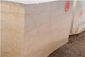 Botticino Semiclassico Marble Block, Beige Marble Blocks