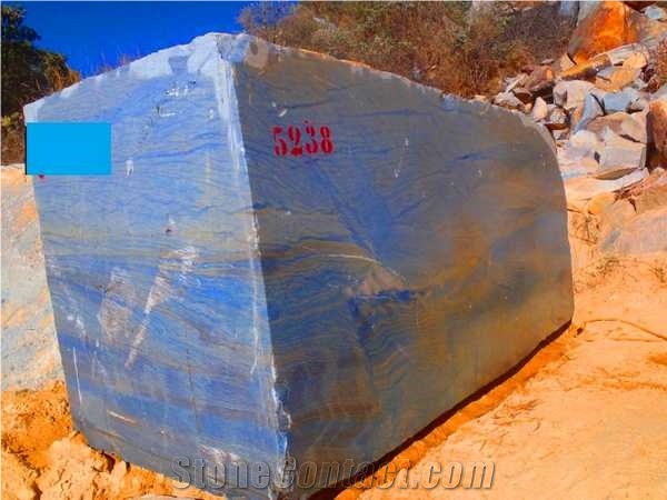 Azul Macaubas Blue Quartzite Block