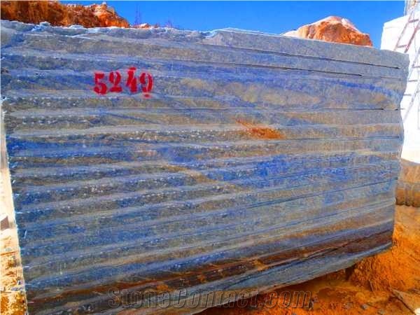 Azul Macaubas Blue Quartzite Block