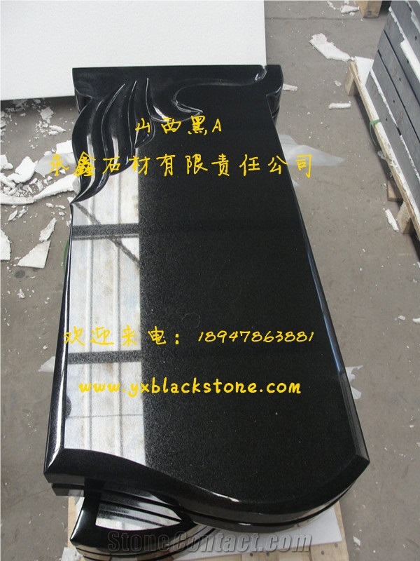 Absolute Black Gravestone Tombstone Monument