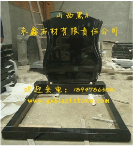 Absolute Black Gravestone Tombstone Monument