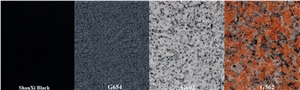 China Black, China Juparana,Spray White,G682, Almond Mauve Granite Slabs