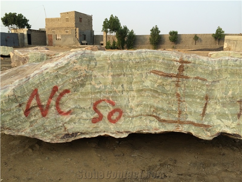 Afghan Green Onyx Block, Pakistan Green Onyx