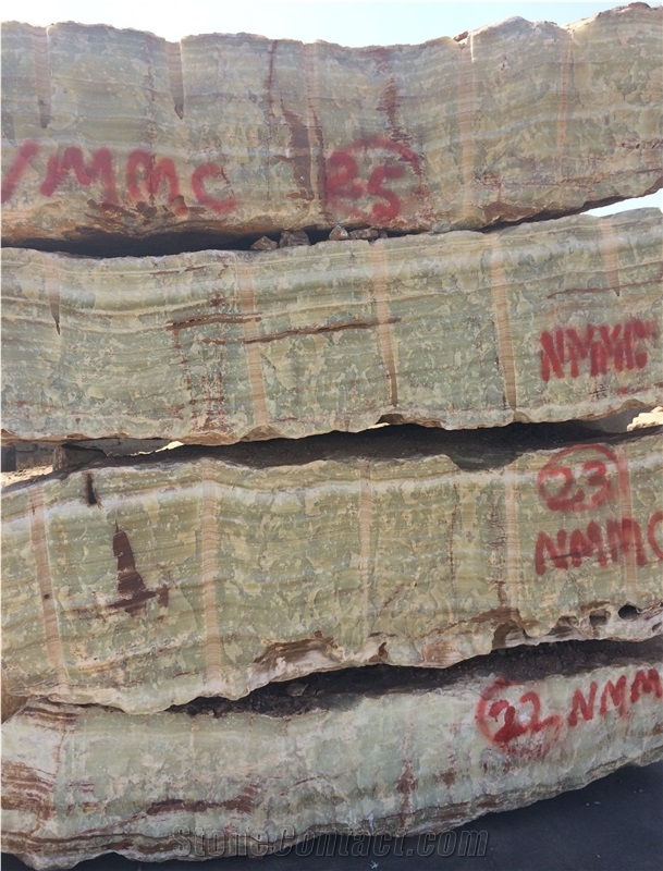 Afghan Green Onyx Blocks, Afghanistan Green Onyx