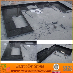 Absolute Black Granite Stone Kitchen Tops, Black Granite Countertops, Black Stone Countertops