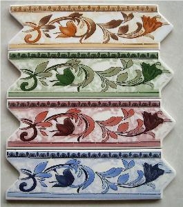 Ceramic Border Lines,Arrow Interlock Listello
