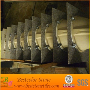 G664 Granite Top with Umdermount Sink
