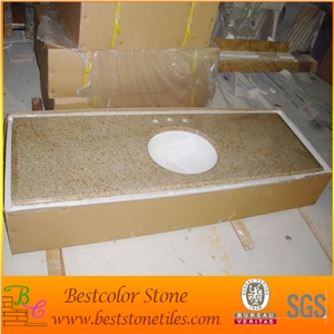 G682 Granite Bath Tops with Sink, Sunset Gold Vanity Tops