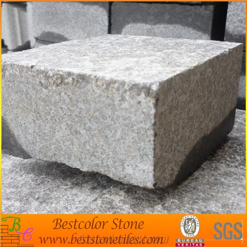 G684 Cobble Stone, Black Granite Kerbstone, Black Paving Stone