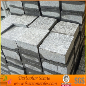 G684 Cobble Stone, Black Granite Kerbstone, Black Paving Stone