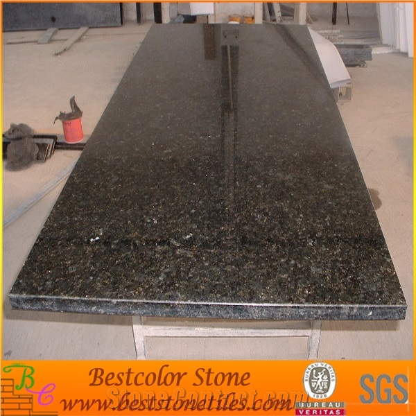 Verde Butterfly Green Granite Stone Kitchen Island Countertops